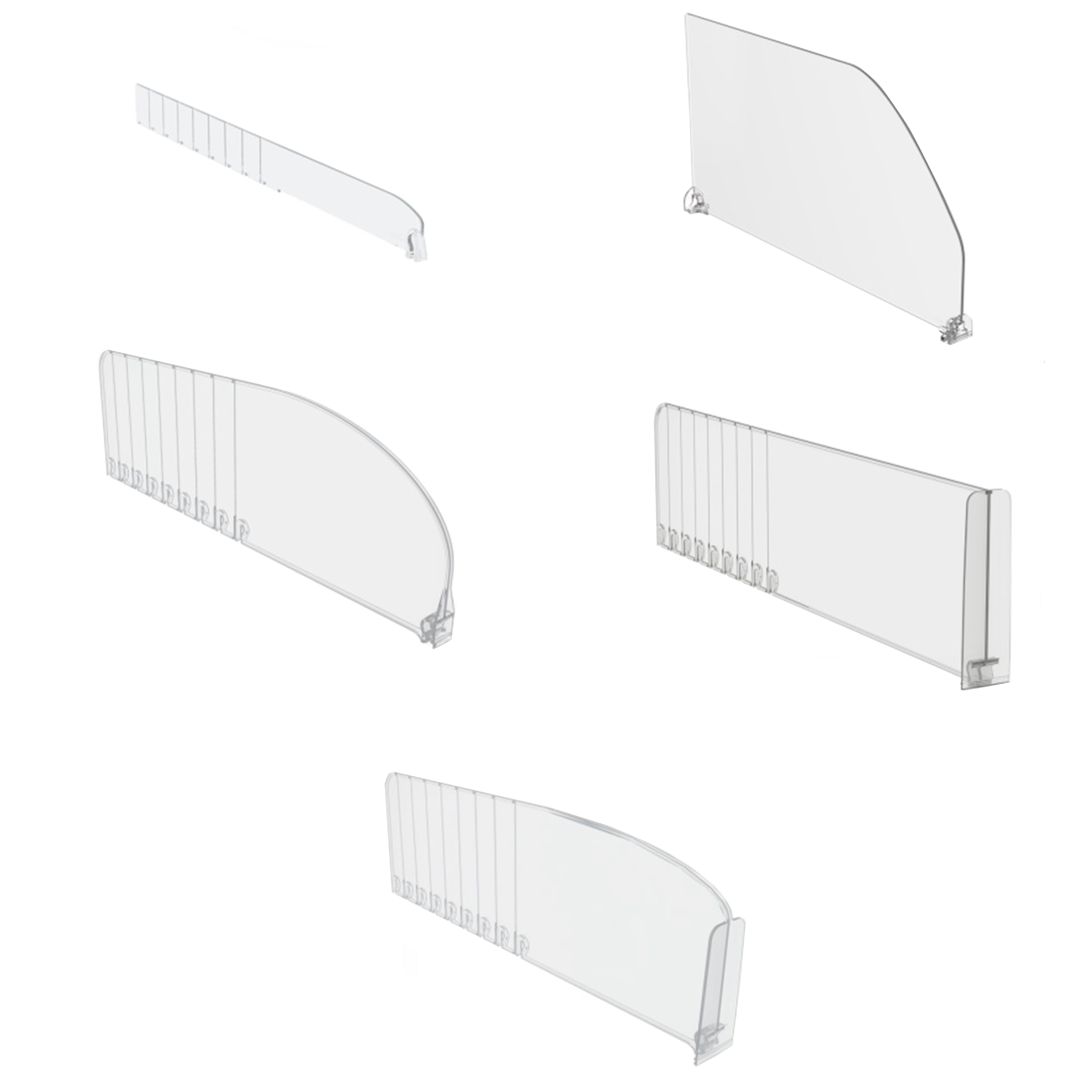 Полочные разделители с креплениями-замками