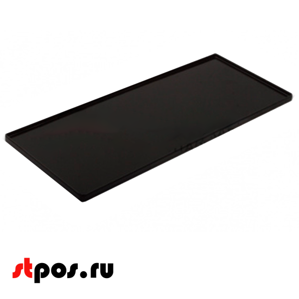 00_Поднос пластиковый, прямоугольный, 300х120х20мм, Черный