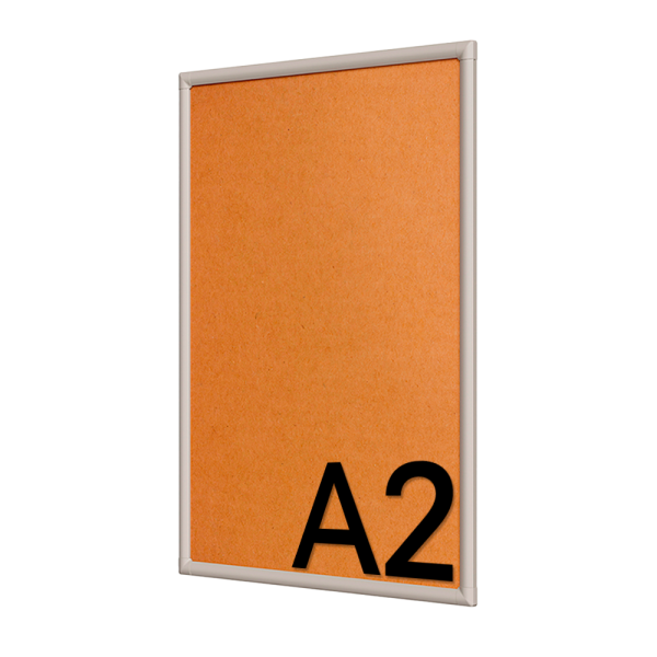 sk_Пластиковая клик-рамка PCF-25, прямой угол, профиль 25мм, формат А2 (460х632мм), Серый