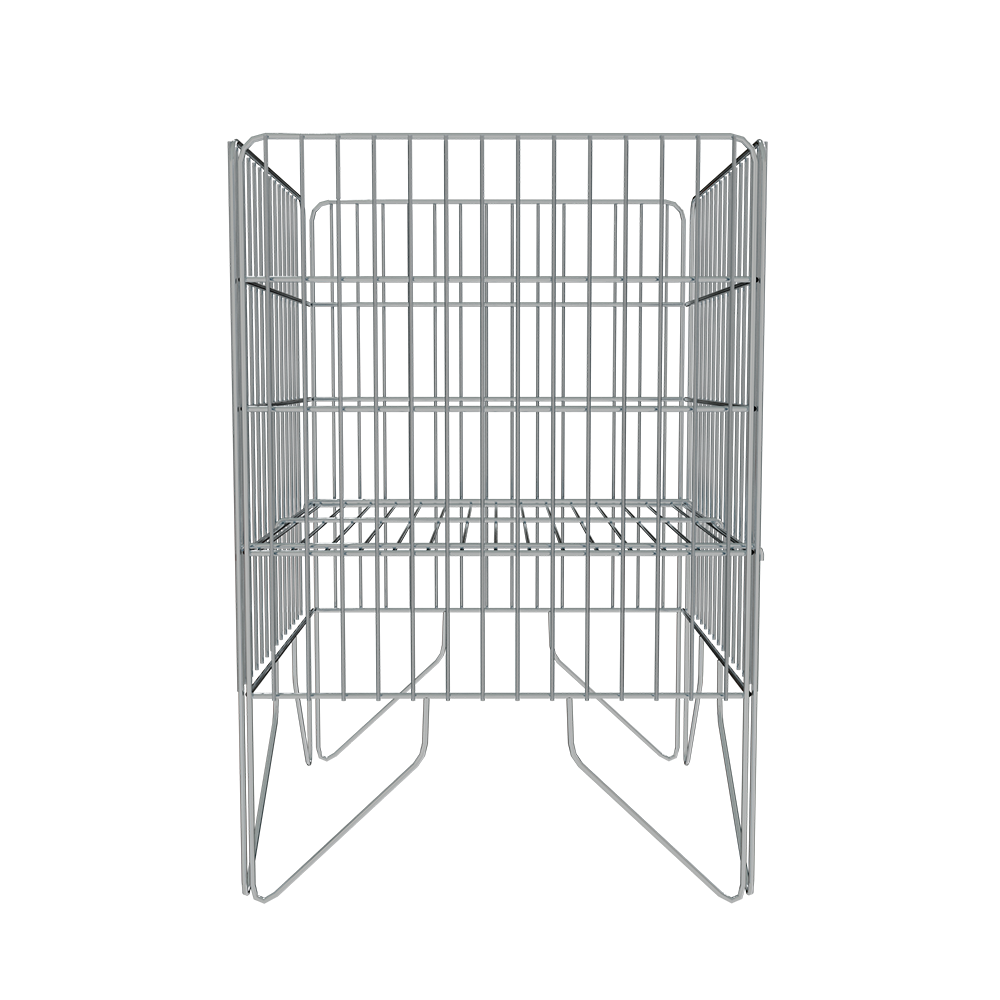 02_Сетчатые ЭЛЕМЕНТЫ корзины акционной 500х500 мм, h780 мм, цинк, Нордика
