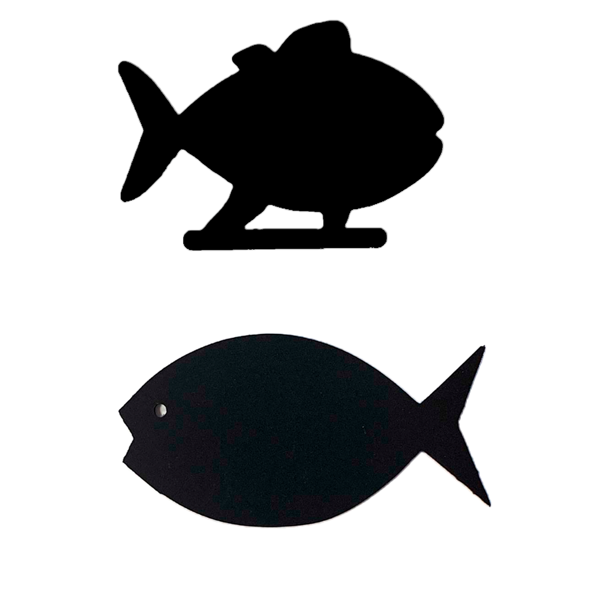 Меловой ценник-фигура "РЫБКА"