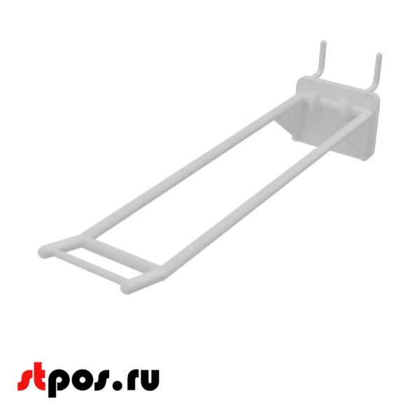 00_Крючки для крепления в перфорацию 4-6 мм HOOK-MP5 (двойной), 250 мм, Белый
