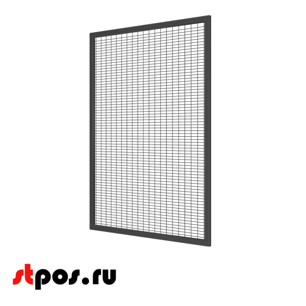 00_Секция производственная, сетчатая 1900х1500, d-3 мм, ячейка 25х75 мм,в покраске