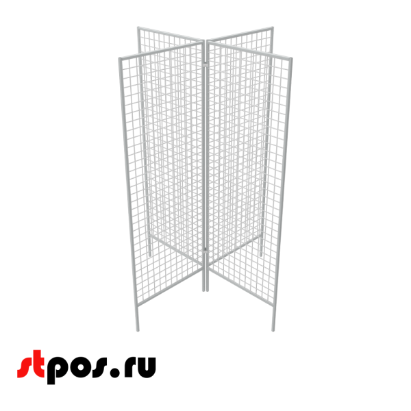 00_Стенд 4-х лучевой 1830х630 крашеный Белый