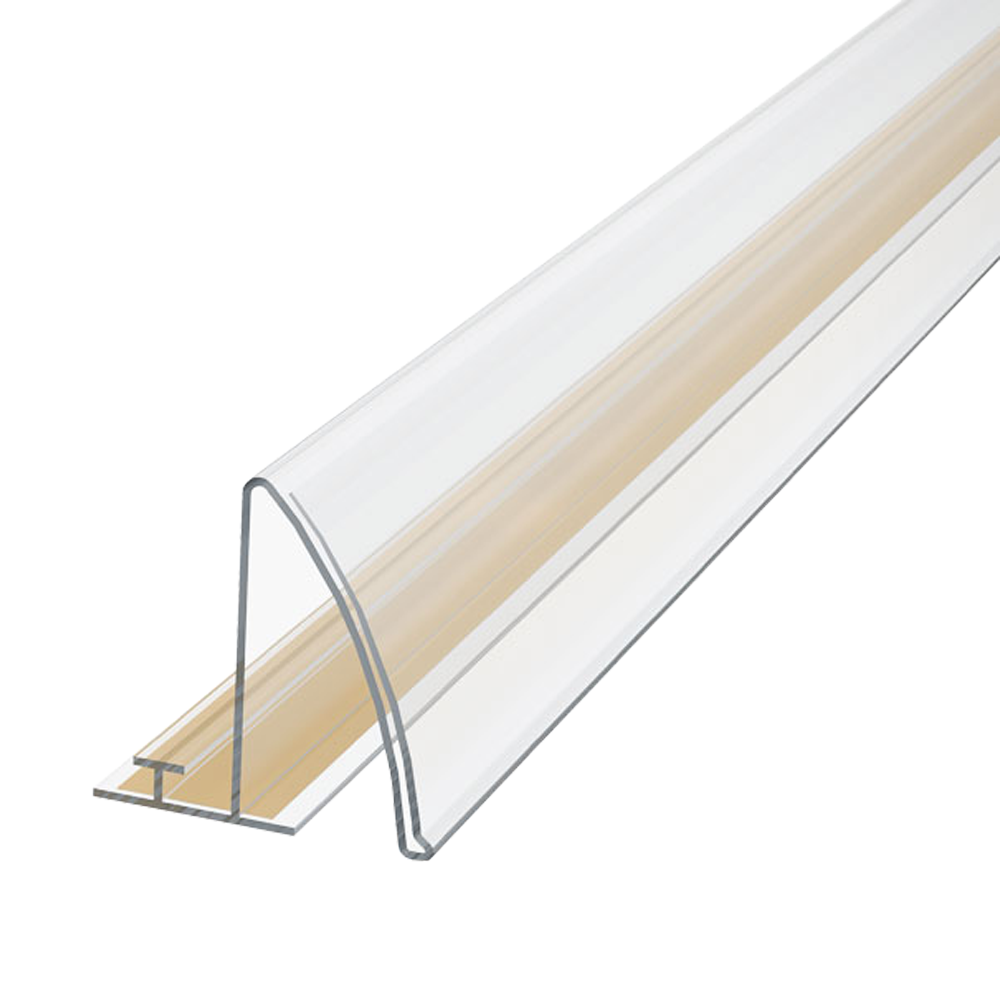 Ценникодержатели на МЕТАЛЛИЧЕСКУЮ (С-профиль) полку стеллажа Нордика