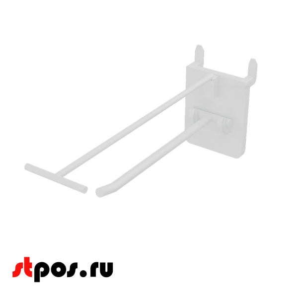 06_Крючки для крепления в картон с держателем ценника (одинарный) HOOK-PH-CR, 150 мм, нагрузка 1 кг