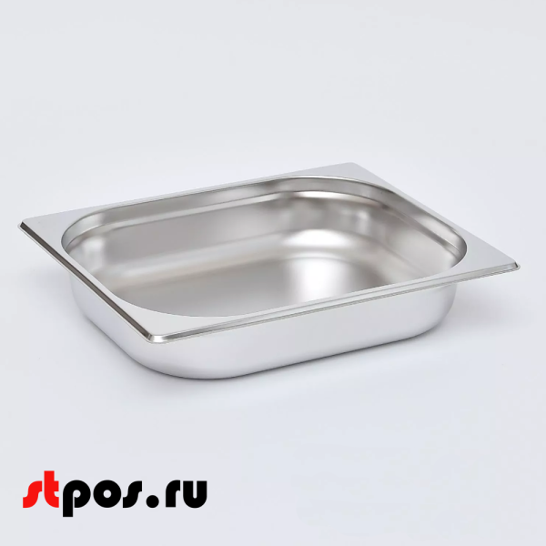 00_Гастроёмкость из нержавеющей стали 325х265х65 мм (GN1_2 h65), 3,3 л