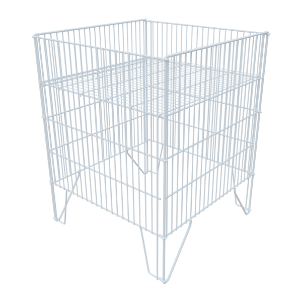 sk_Корзина акционная  600х600 мм, h 780 мм, Нордика, Тип-3, комплект, Глянец, RAL9016 Белый
