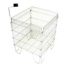 01_Корзина для распродаж 610x610мм, h780 мм, хром