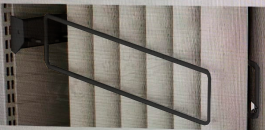 01_Разделитель проволочн.500х100мм для погонажных изделий на штангу30х15,Муар,RAL7024 Серый,спеццв