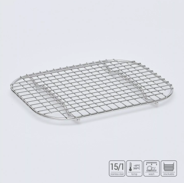 01_Решётка проволочная GN1_2, 250х188 мм из нержавеющей стали