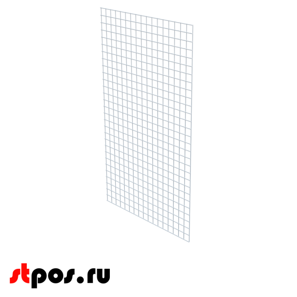 00_Стенка сетчатая 380х650мм стеллажа прикассового, Глянец, RAL9016 Белый