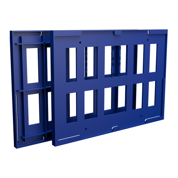 sk_Комплект из 2-х пластиковых рамок на покупательскую тележку TF-A4, Синий