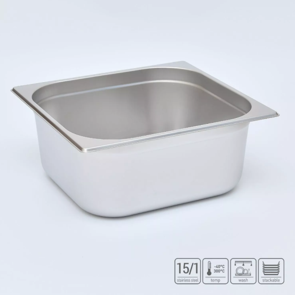 01_Гастроёмкость из нержавеющей стали 354х325х150 мм (GN2_3 h150), 11,8 л
