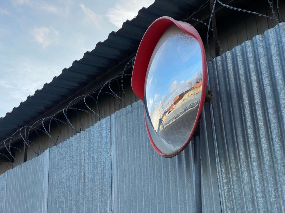 02_Зеркало сферическое, внешнее, 600 мм, красное