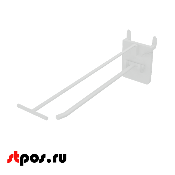 06_Крючки для крепления в картон с держателем ценника (одинарный) HOOK-PH-CR, 200 мм, нагрузка 0,8 кг