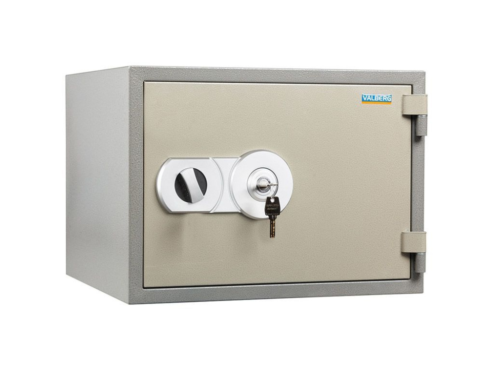 02_Сейф огнейтойкий VALBERG FRS-36 KL, высота 360 мм, ширина 480 мм, глубина 430 мм, коричневый цвет