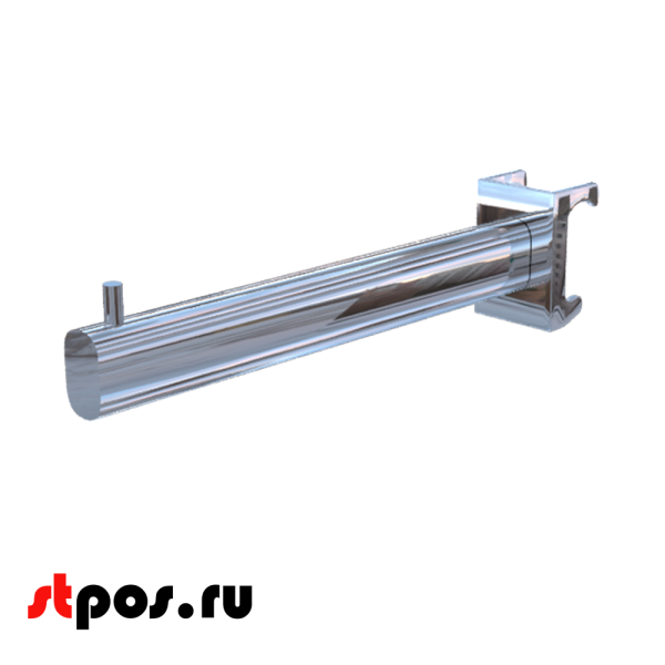 00_Кронштейн прямой 400мм, на штангу 30х15 хром