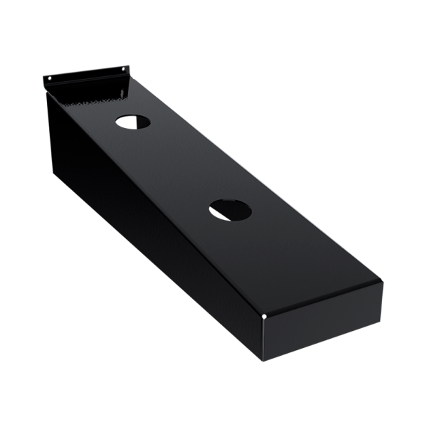 sk_Держатель для 2-х смесителей для экономпанели, 372х105мм, сталь 1,2мм,RAL9005,Черный
