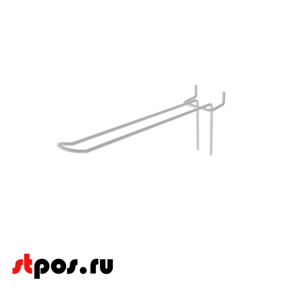 00_Крючок для экономпанели язычковый 175 мм, RAL9003, Белый