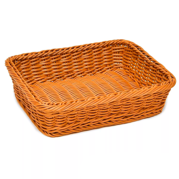 sk_Корзина из полиротанга GN12 325х265 мм (высота бортика 100 мм), Коричневая