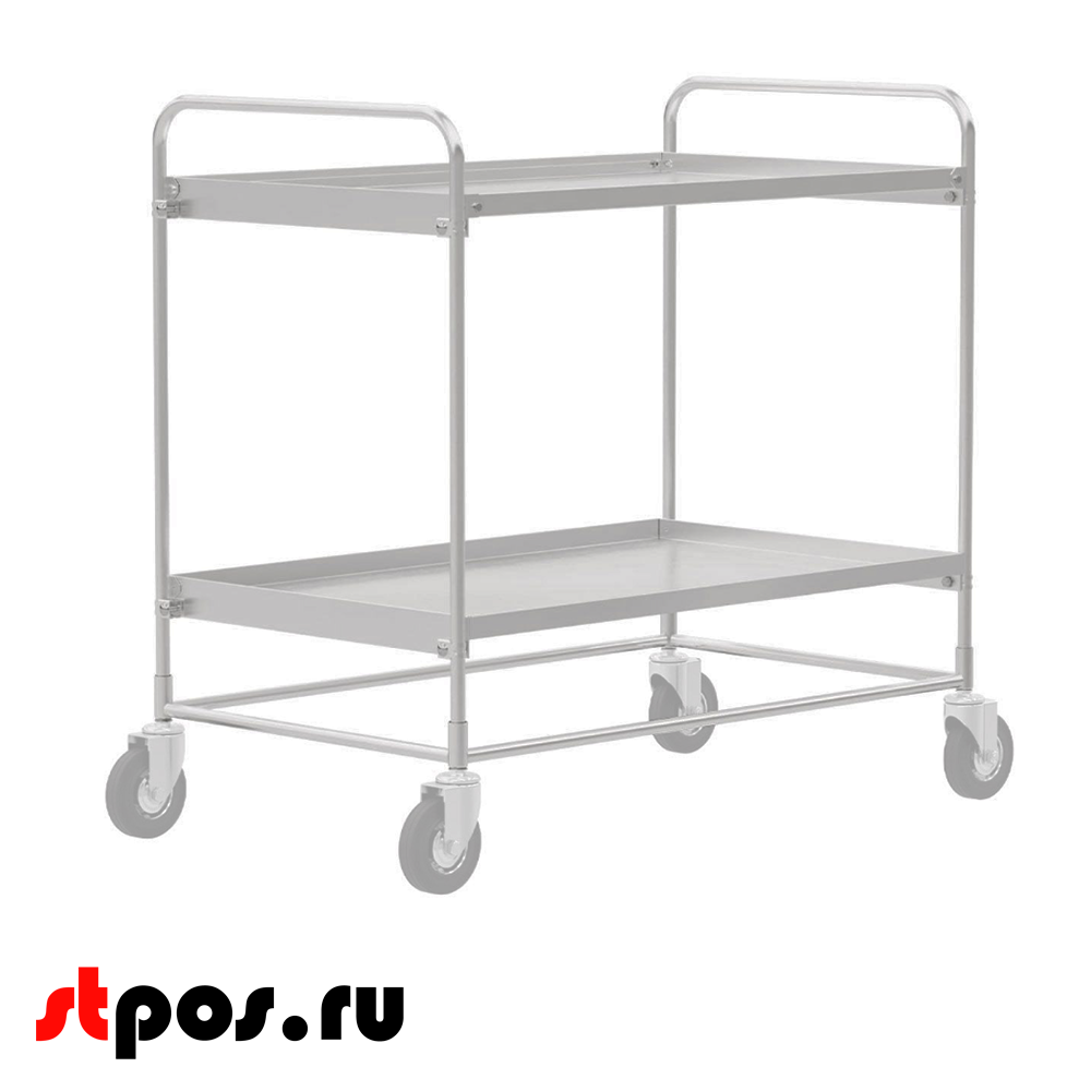 00_Тележка сервировочная 2-х уровневая, СТ НЖ 1, 500х800 мм