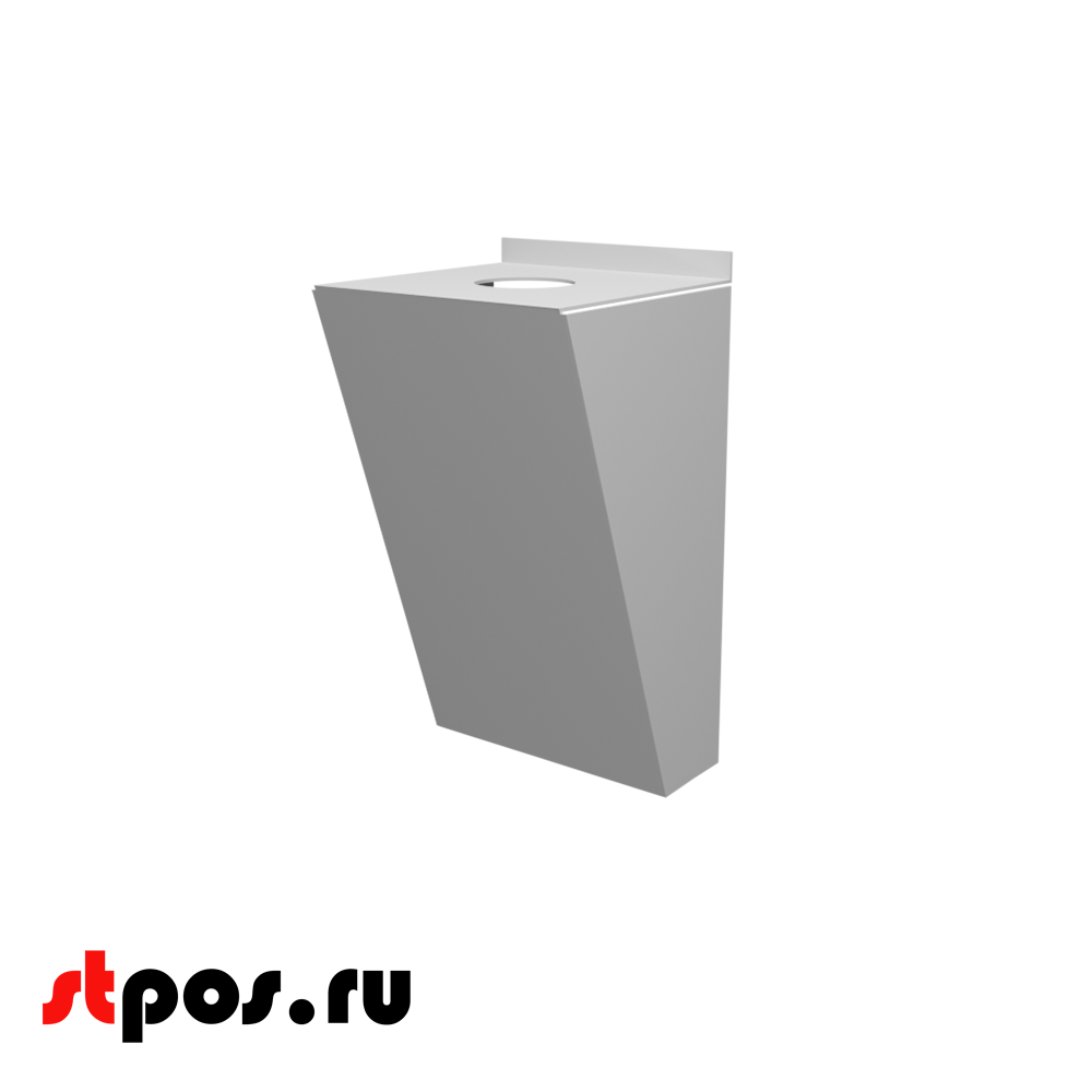 Держатель смесителя вертикальный  для экономпанели, 175х105мм, сталь 1,2мм,RAL9005,Черный