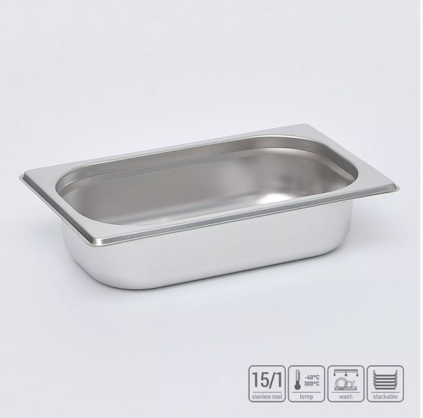 01_Гастроёмкость из нержавеющей стали 265х162х65 мм (GN1_4 h65), 1,5 л