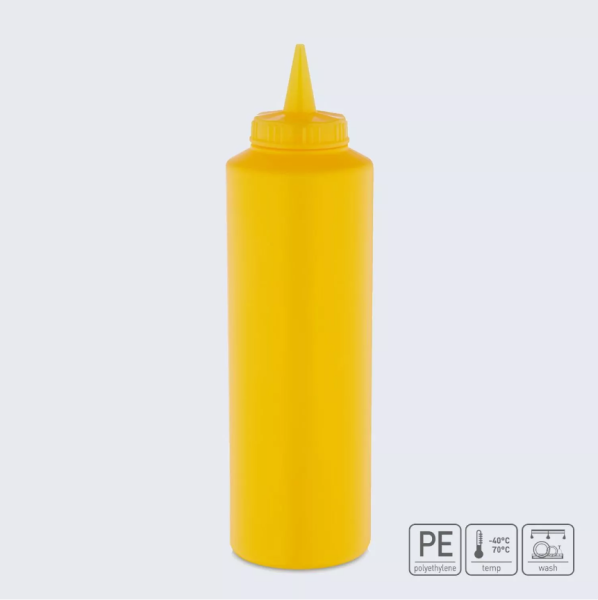 01_Диспенсер для соуса 0,75л, носик прямой, Желтый
