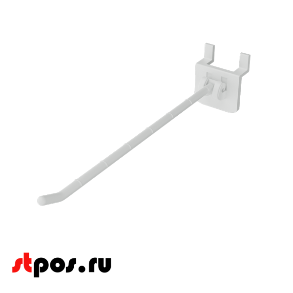 00_Крючок на экономпанель HOOK-EP, одинарный, 150мм, макс.нагрузка 0,8кг, Белый