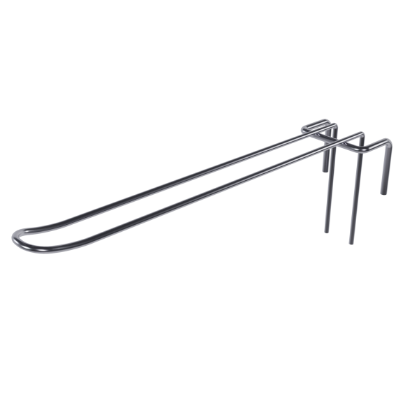 sk_Крючок на решетку двойной 200мм, покрытие цинк-хром, d4, шаг 50