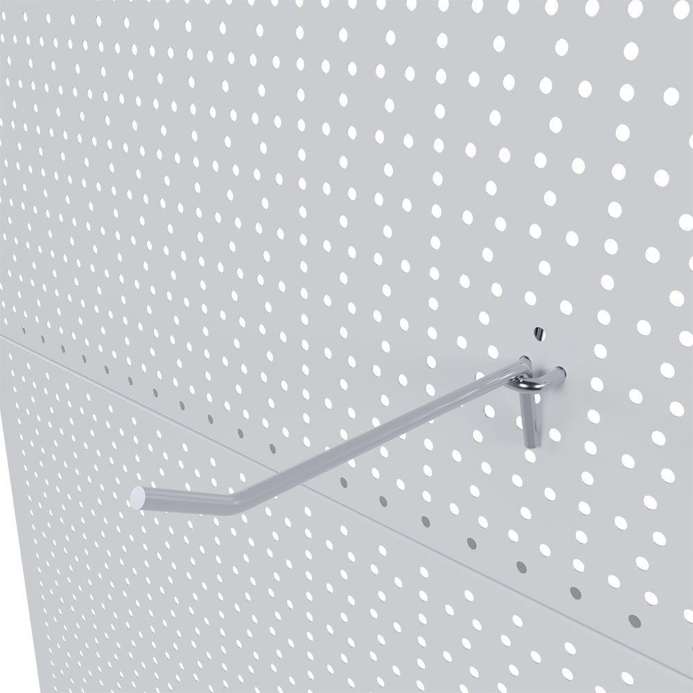 00_Крючок для перфорации одинарный 150мм, цинк-хром, d5, шаг 15мм (45)