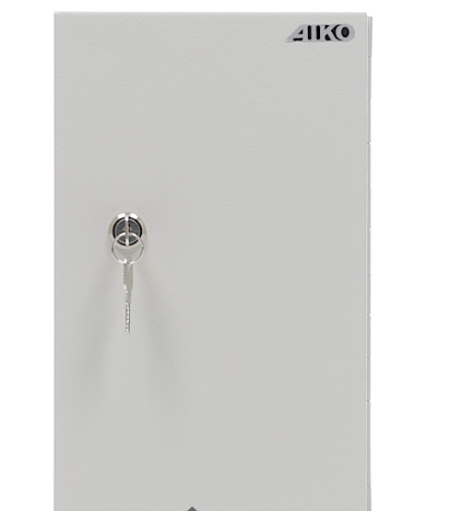 02_Ключница металлическая KEY-20, высота 300 мм, ширина 185 мм, глубина 59 мм, цвет серый