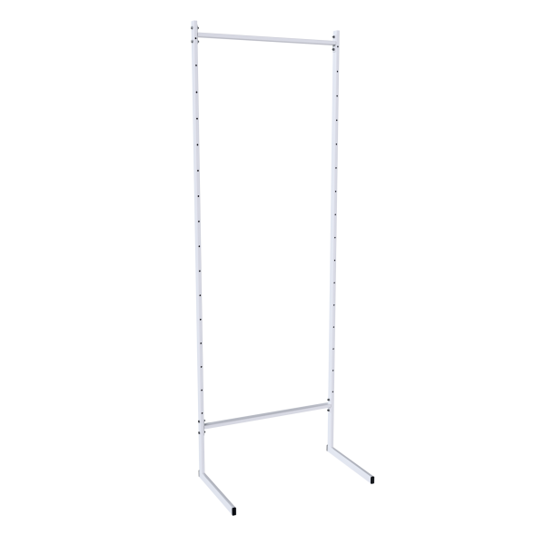 sk_Основа прикассовой стойки односторонняя 1850х640мм (торцевая, сборная рама), RAL9016, Белый