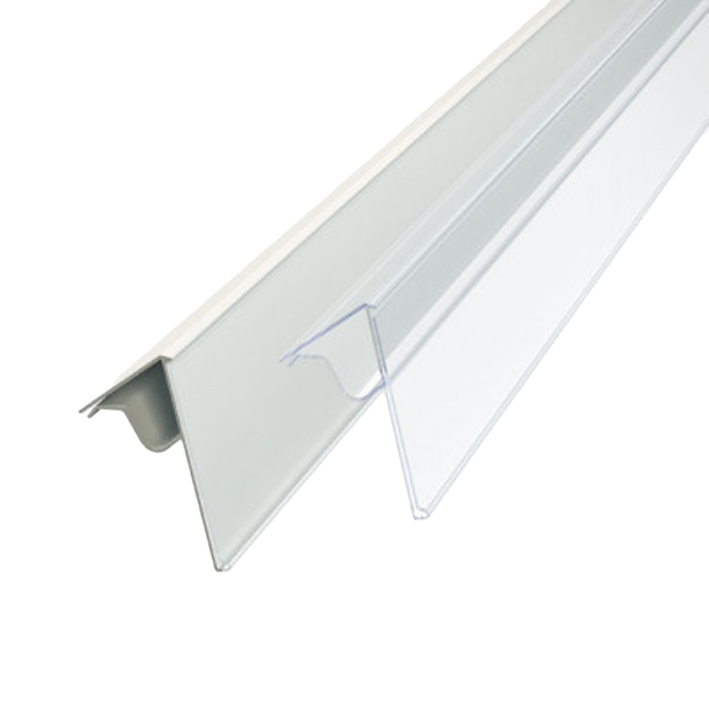 KOL60, ценникодержатель на сетчатые корзины и манежи для распродаж Нордика, высота вставки 60мм