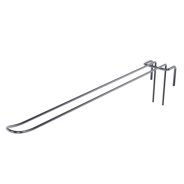 sk_Крючок на решетку двойной 300мм, покрытие цинк-хром, d4, шаг 50