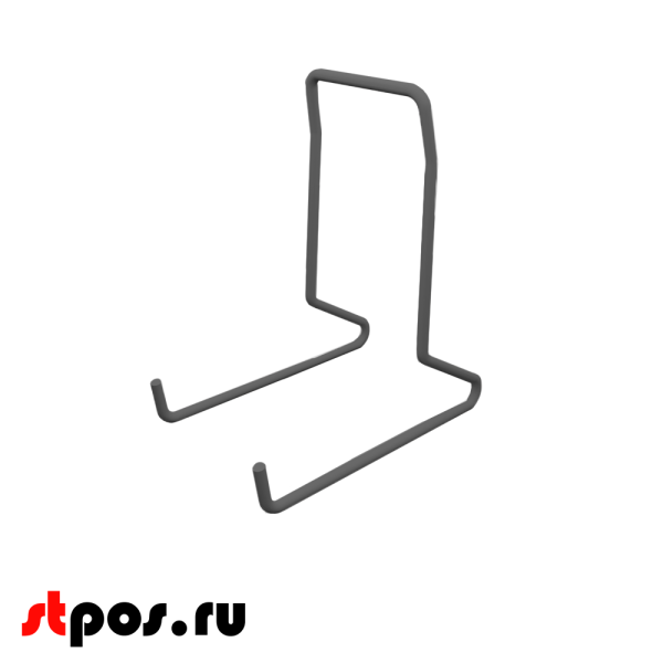 00_Подставка для книг и тарелок металлическая, Матовый, RAL7024, Серый