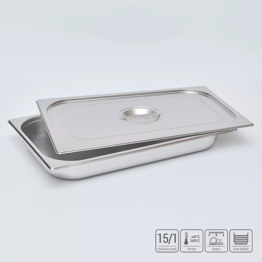 02_Гастроёмкость из нержавеющей стали 530х325х65 мм (GN1_1 h65), 7 л