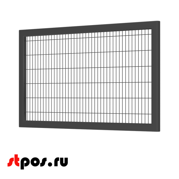 00_Секция производственная, сетчатая 1300х700, d-3 мм, ячейка 25х100 мм, окрашенная