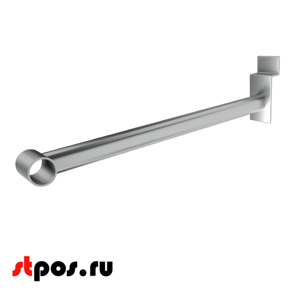 02_Кронштейн для экономпанели прямой для штанги d-25мм, хром