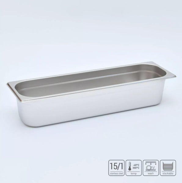 01_Гастроёмкость из нержавеющей стали 530х162х150 мм (GN2_4 h150), 8,4 л