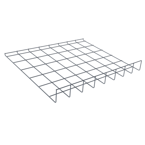sk_Полка сетчатая стенда настольного 300х400мм, Муар, RAL7024 Серый, спец.цвет