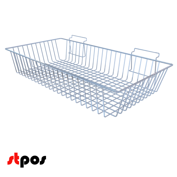 00_Корзина для экономпанели, 18201S, 600х300х100мм, хром