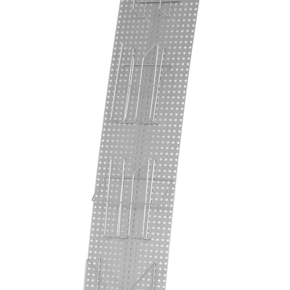 03_Буклетница Парус высота 1590 мм, ширина 200 мм, глубина 365 мм, серебристый металлик