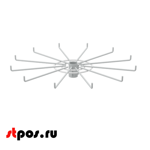 03_Дисплей 12-и штыревой для бижутерии, RAL9016, Белый