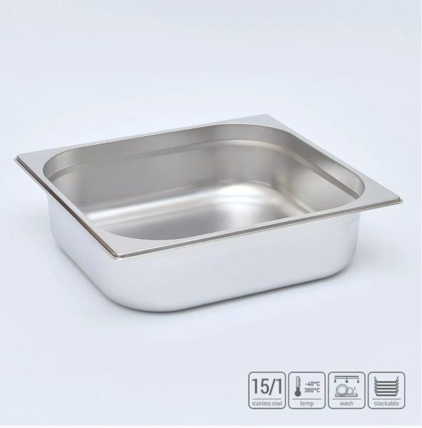 01_Гастроёмкость из нержавеющей стали 354х325х100 мм (GN2_3 h100)