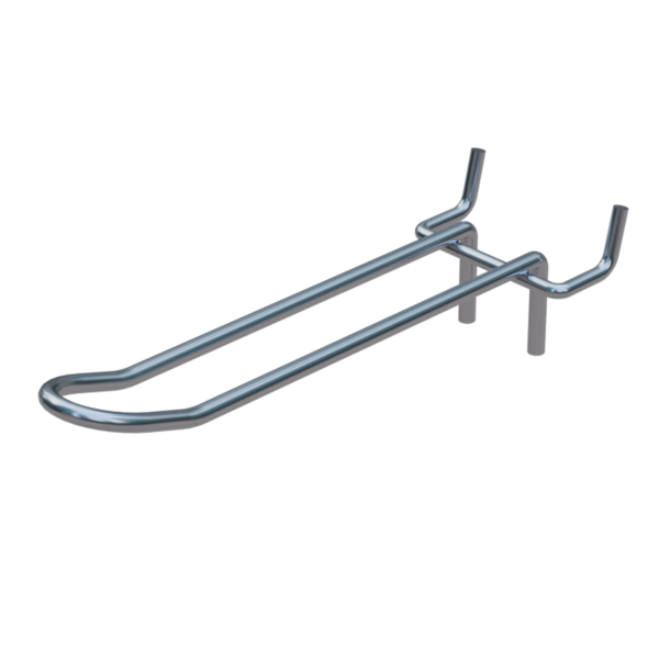 sk_Крючок для перфорации двойной 150мм, цинк-хром, d4мм, шаг 50