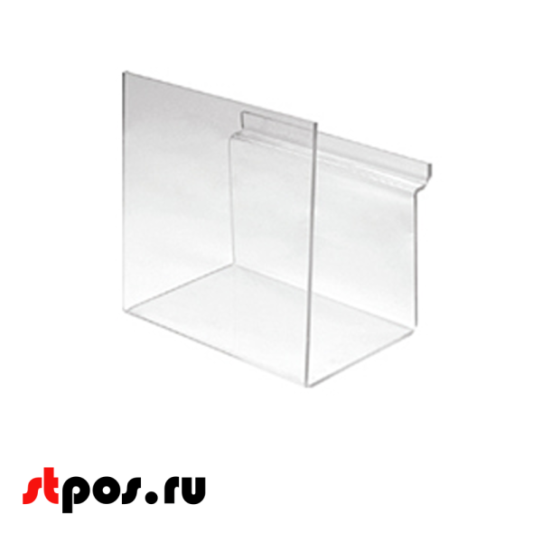 00_Полка для книг 150х100мм, акрил, прозрачная
