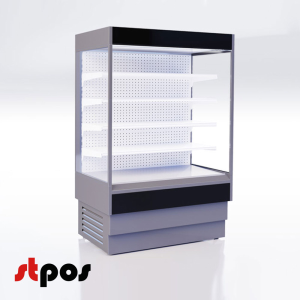 1_Горка холодильная ALT N S 1350 (+1...+10), С БОКОВИНАМИ, 1320х817х2000, ral3002