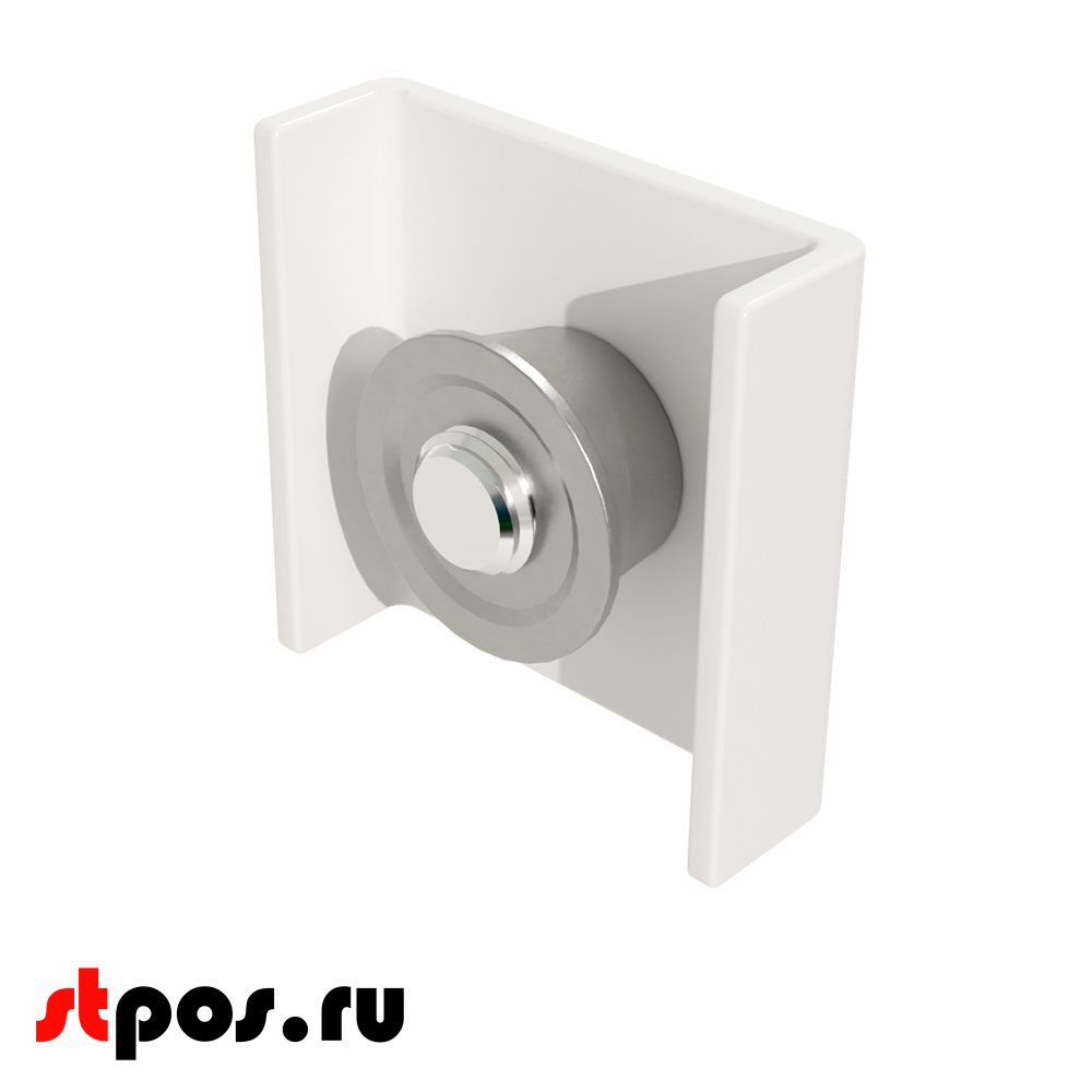 02_Уголок-фиксатор корзины акционной 25х10 мм, Глянец, RAL 9016 Белый